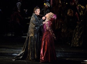 Thomas Hampson as Dapertutto and Christine Rice as Giuletta in Offenbach’s “Les Contes d’Hoffmann.” - Provided