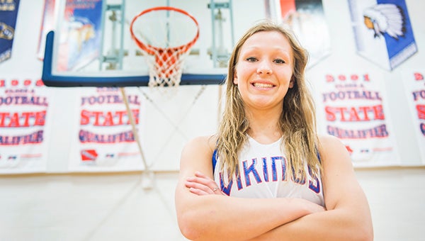 Northwood-Kensett junior Hattie Davidson was selected as the Tribune’s All-Area girls’ basketball Player of the Year. She led the Vikings to a 19-5 record and posted area-highs in scoring and steals. — Colleen Harrison/Albert Lea Tribune