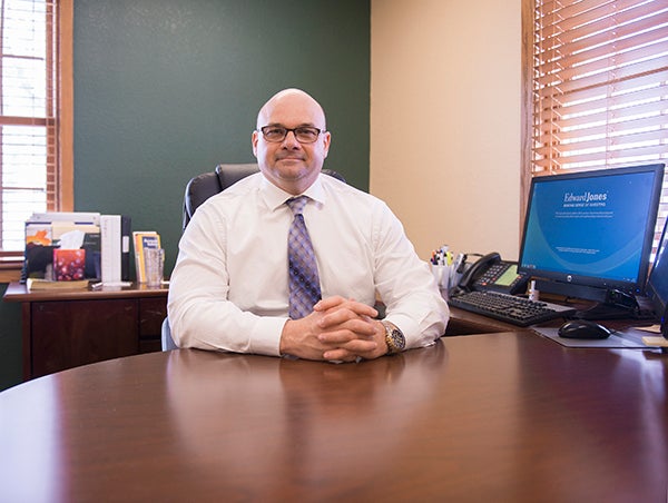Paul Nolette has been a financial adviser with Edward Jones for 7 years, and has been at the 1506 E. Main St. location in Albert Lea since January. - Colleen Harrison/Albert Lea Tribune
