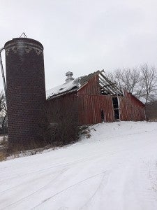 The old red barn by the Kiester Hills hearkens to farming years past. - Provided