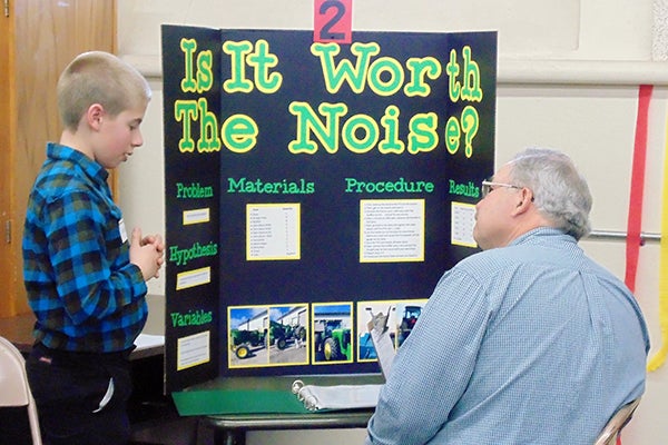 After months of preparation, the projects of the fifth- and sixth-grade students at St. Casimir’s School in Wells were unveiled for public viewing during the SCS Science Fair that was March 25 at the school. Students Caldyn Huper, Nancy Pichardo and Cole Wright achieved blue ribbon status on their projects and will have the opportunity to advance to the South Central Regional Science Fair that will be April 25 at Minnesota State University. Area residents Erin Bias, Brian Bias, Randy Feist, Ryan Feist and Bryan Stenzel served as judges.  - Provided