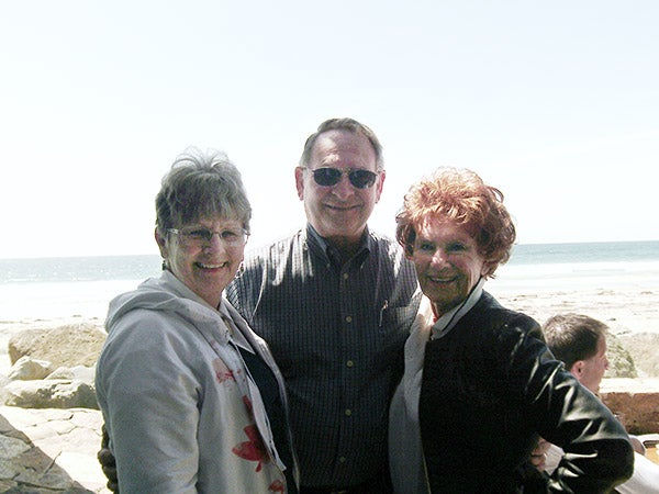 Pat Mulso traveled to Cardiff-by-the-Sea, California, to visit Marion Ross. - Provided