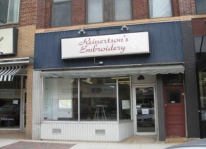 Reinertson’s Embroidery has been on South Broadway for 10 years.  It will be on Washington Avenue starting Monday. - Renee Citsay