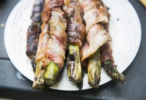 Bacon-wrapped asparagus — Colleen Harrison/Albert Lea Tribune