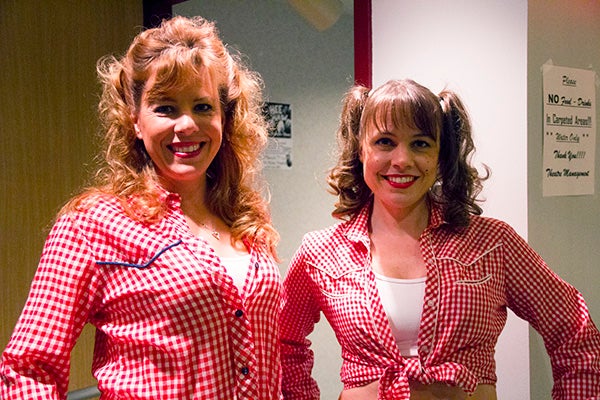 Teresa Wilson and Michelle Neal playing “Hee Haw” Hunnies