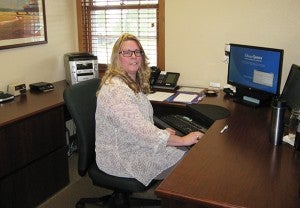 Carrie Paulson is the branch office administrator in Nolette’s Edward Jones office. - Renee Citsay/Albert Lea Tribune