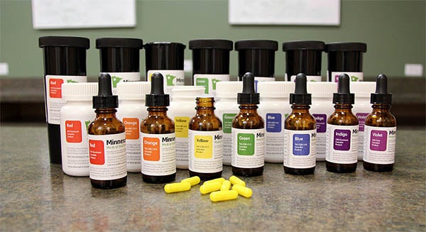 Minnesota Medical Solutions will offer seven different formulations of pills and oil to people registered to buy and use medical cannabis in Minnesota. — Tim Nelson/MPR News