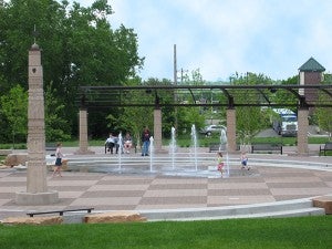 The city of Albert Lea is getting ideas from surrounding local splash pads such as this one from Nicollet’s Commons Park. -Provided