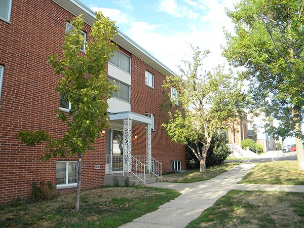 Robert and Angie Hoffman recently purchased these apartments on College Street in Albert Lea. - Provided