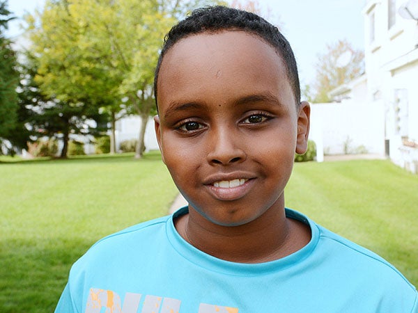 Yusuf Dayur, 12, recorded a video in response to GOP presidential candidate Ben Carson’s suggestion that Muslim-Americans should not be allowed to become president. -Tim Nelson/MPR News