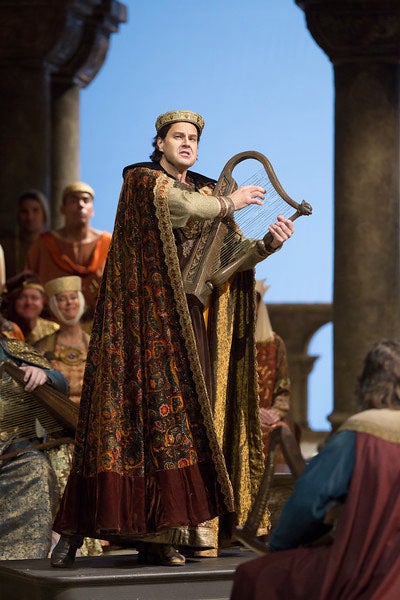 Peter Mattei plays Wolfram in Wagner’s “Tannhäuser” on Saturday. - Marty Sohl/Metropolitan Opera