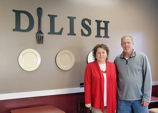 Danielle and Dave Nelson plan to open their new restaurant D’Lish in December. The restaurant, at 122 Bridge Ave., will be casual dining and will still offer drive-thru service. - Sarah Stultz/Albert Lea Tribune
