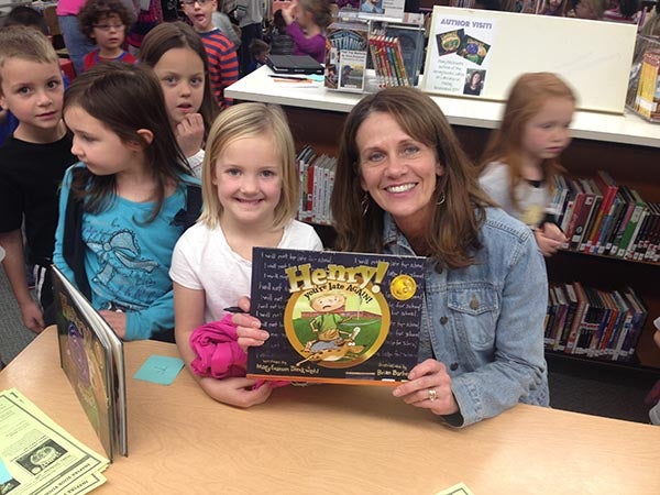 Students at Lakeview Elementary School enjoyed presentations from author Mary Bleckwehl on Friday. Bleckwehl is an author from Northfield and has published two picture books, “Henry! You’re Late Again” and “Henry! You’re Hungry Again.“ -Provided