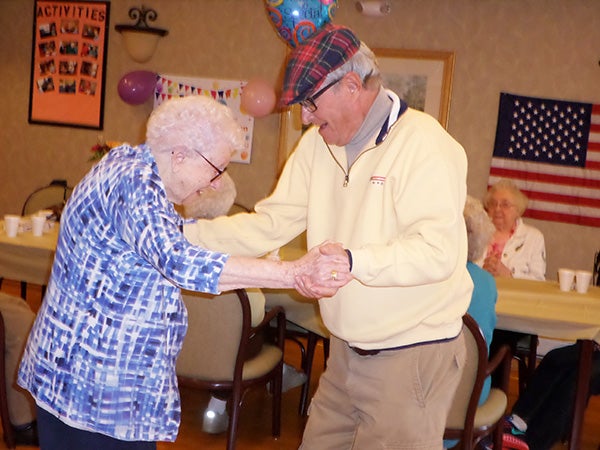 Millie Larson, a resident of Oak Park Place in Albert Lea, celebrated her 100th birthday on Thursday. Other residents, family and staff of Oak Park Place attended her party. -Provided