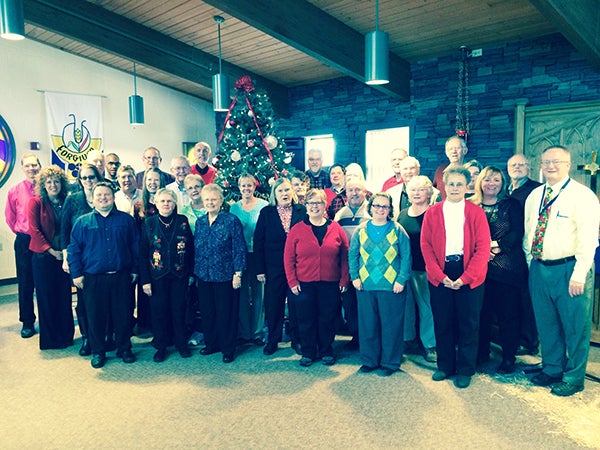 Pastors of the Freeborn Ministerial Association, along with area nursing home administrators and activity directors, gathered together at Good Samaritan Society of Albert Lea on Tuesday for caroling, fellowship and lunch. - Provided