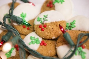 White Chocolate Dipped Ginger Cookies