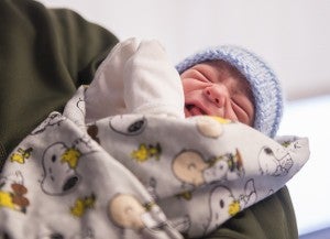 Odin Mark Bromeland was born at noon on New Year’s Day at Mayo Clinic Health System in Albert Lea. He weighed 6 pounds, 3 1/2 ounces and was 18 1/2 inches. - Colleen Harrison/Albert Lea Tribune