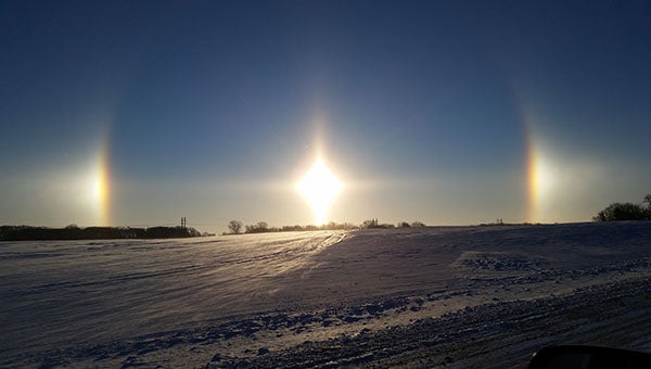 Tamara Solomonson of Hayward took this photo, entitled “Sundog Sunrise.” To enter the weekly photo contest, submit up to two photos with captions that you took by Thursday each week. Send them to colleen.harrison@albertleatribune.com, mail them in or drop off a print at the Tribune office. The winner is printed in the Albert Lea Tribune and albertleatribune.com each Sunday. If you have questions, call Colleen Harrison at 379-3436. — Provided
