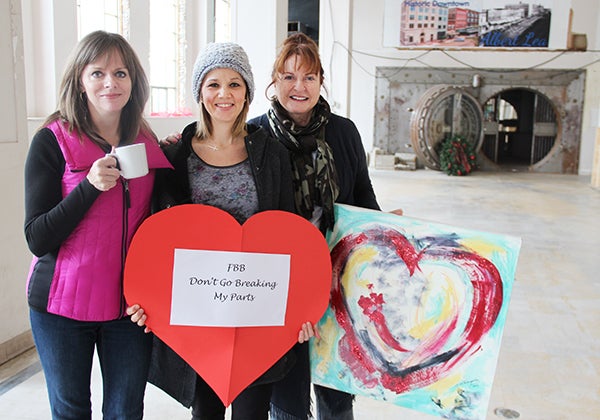 “Love is in the Air” is being organized by The Interchange Wine and Coffee Bistro, the city of Albert Lea’s Heritage Preservation Commission and the Albert Lea Art Center. From left, Lisa Hanson, co-owner of The Interchange Wine & Coffee Bistro; Jennifer Nelson, office assistant for the Albert Lea Fire and Inspection Department; and Marty Shepard, artistic director with the Albert Lea Art Center. - Sarah Stultz/Albert Lea Tribune