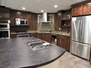 Sorenson Appliance and TV has display areas which showcase what a kitchen could look like with the appliances they sell. - Kelly Wassenberg/Albert Lea Tribune