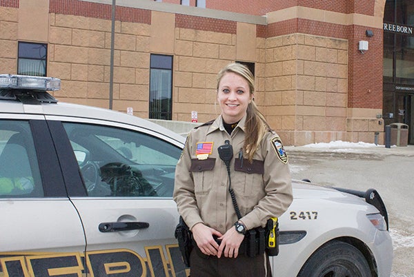 Whitney Paulson is the newest patrol deputy with the Freeborn County Sheriff’s Office. - Sam Wilmes/Albert Lea Tribune