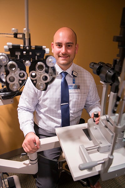 Scott Martinson is an Alden native and a new optometrist at Mayo Clinic Health System in Albert Lea. - Colleen Harrison/Albert Lea Tribune