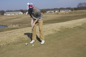 Eighth-Grader Hayden Johnston practices putting Friday at Wedgewood Cove.