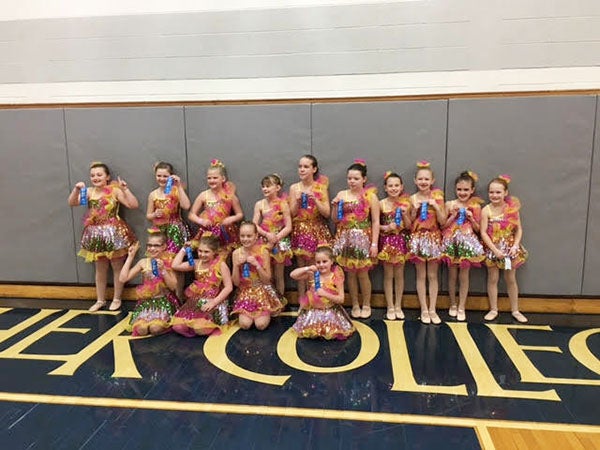 Albert Lea Just For Kix dancers recently competed in a dance competition March 12 at Luther College in Decorah, Iowa. Wee Jazz second-fourth grade won their division. Earning second place were Mini Kix fifth grade and Junior Jazz seventh-12th grade. Mini Kix fourth grade, Middle Kix sixth grade and Middle Kix seventh grade earned third place; and Mini Jazz fourth-seventh took home fourth. - Provided