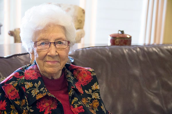 Dorothy Cafourek will turn 100 on April 16. - Sarah Stultz/Albert Lea Tribune