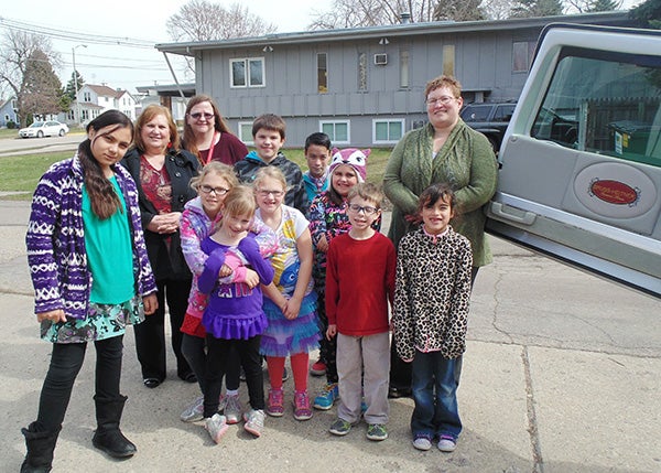 During Lent, the students of St. Casimir’s School in Wells focused on the spiritual and corporal works of mercy, one of which is bury the dead. To aid the students in understanding how mercy is involved in the process of burial, students toured Bruss-Heitner Funeral Home in Wells. Owner Sue Nasinec gave the students and teachers Cindy Bixby and Beth Emerson a tour and explained ways in which mercy is part of her job. - Provided