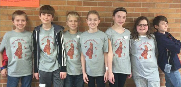 The Lakeview Elementary Ugly Bacon team includes Tanner Conn, Ryan Utz, Morgan Aanes, Brennan Gilliam, Maddy Sevcik, Alex Funk and Jordan Mullenbach. The students’ advisor is Anna Nordlocken. -Provided
