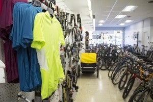 Broadway Bike Co. offers sales and service of bikes, along with cycling clothing and other accessories. - Sarah Stultz/Albert Lea Tribune