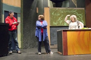 “The Kitchen Witches” is a comedy that takes place on the stage of a TV cooking show. It opens Thursday. - Sarah Stultz/Albert Lea Tribune
