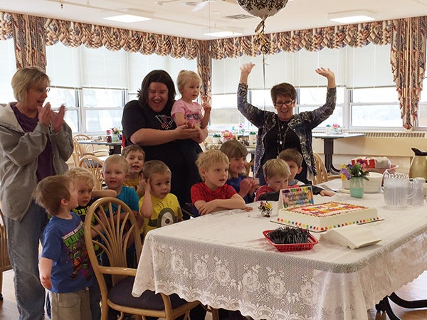 The Albert Lea Children’s Center hosted a party April 22 to celebrate its 25th anniversary at St. John’s Lutheran Community. - Provided