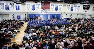 Riverland Community College held commencement exercises Friday in the Riverland gym in Austin. - Eric Johnson/Albert Lea Tribune
