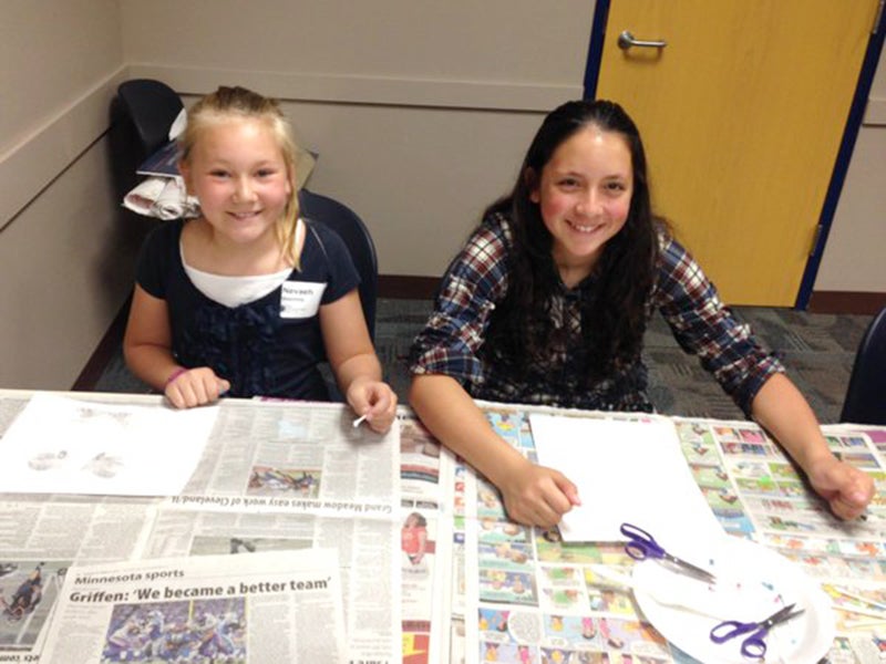 Nevaeh Wacholz and Kendall Kenis from Sibley Elementary School participated in the You Authors, Young Artist Conference in Rochester. The girls were just two of several students from each elementary school who attended the event. Students were chosen based on teacher recomendations. The conference’s focus is to promote student enthusiasm and competence in written and visual communication.  -Provided