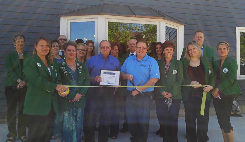 The Albert Lea-Freeborn County Chamber of Commerce Ambassadors visited Home Solutions Midwest to view its new showroom and to congratulate the Home Solutions Midwest team on its remodeling project. - Provided