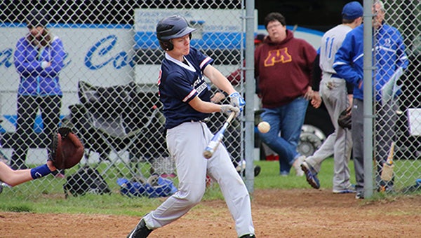 Albert Lea’s Chase Hill takes a cut in a recent game. 