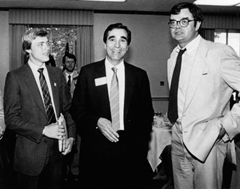 Tim Penny, the late Bruce Vento, and Garrison Keillor in Washington, D.C., while Penny was in Congress. -Provided