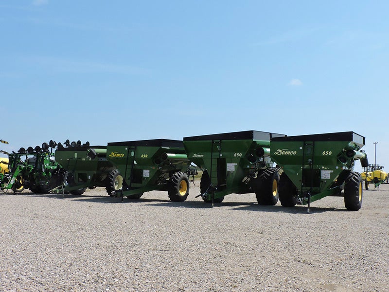 L & D Ag Service's display lot features many types of equipment. It is located off Highway 13 in front of Alliance Energy in Hartland. - Kelly Wassenberg/Albert Lea Tribune