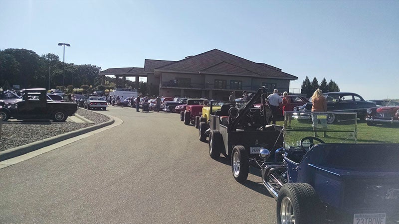 There were several car clubs that participated in the fifth annual Cruise to the Cove car show Wednesday at Wedgewood Cove Golf Club. - Marsha Rafdal/Albert Lea Tribune
