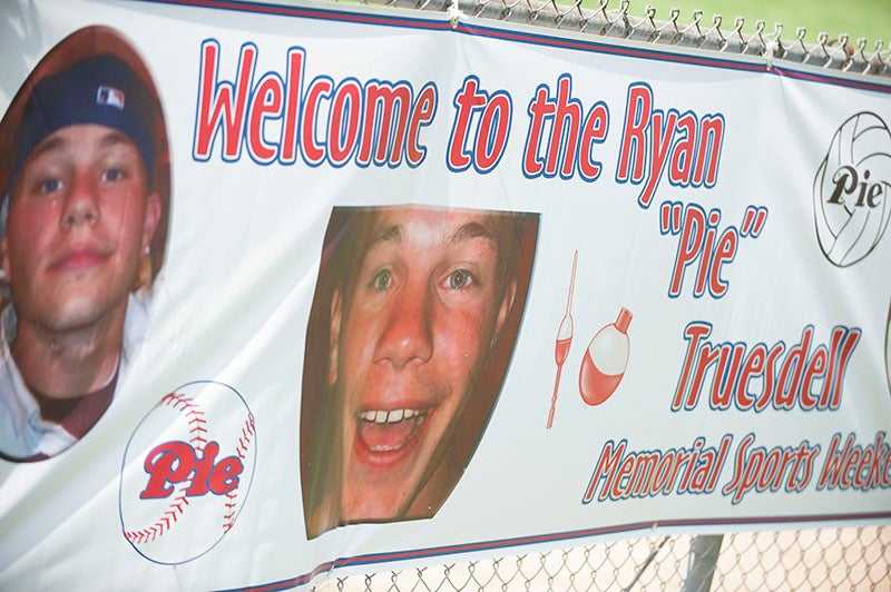 The ninth annual Ryan “Pie” Truesdell memorial softball tournament was played Saturday and Sunday at Snyder Field in memory of Truesdell. Teams from all over the Midwest traveled to play in the tournament. Truesdell was an avid sports fan and loved softball. He tragically died Aug. 14, 2007, when he was trapped in a grain elevator at the Glenville Grain Elevator. Every year since his death, this tournament has been put on to raise money to help area youth sports. Jarrod Peterson/the Albert Lea Tribune