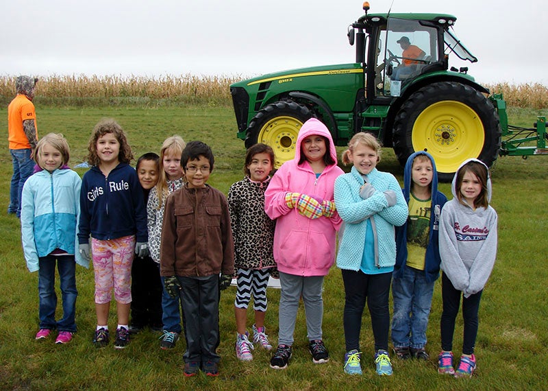 Students from St. Casimir’s School in Wells learned about farm safety during United South Central’s Farm Safety Day. The event is hosted by the school’s Future Farmers of America members with their advisor, Dan Dylla. -Provided
