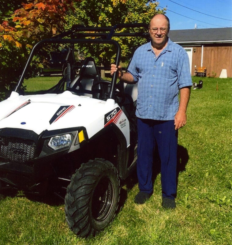 Rick Kruse of Akeley was the winner of a Polaris Sportsman side-by-side at the Freeborn County Pheasant and Habitat banquet Sept. 17. -Provided