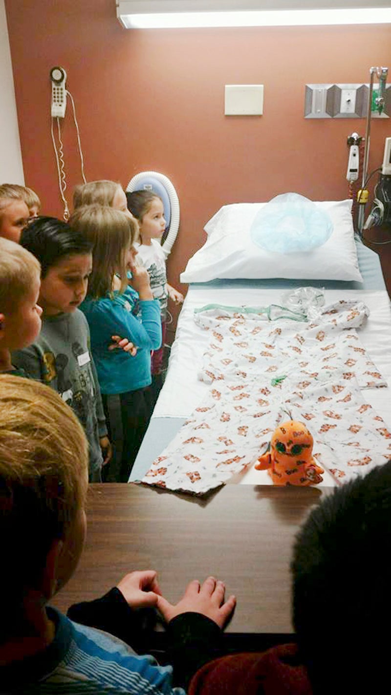First-grade students from Hawthorne Elementary School visited Mayo Clinic Health System in Albert Lea. - Provided