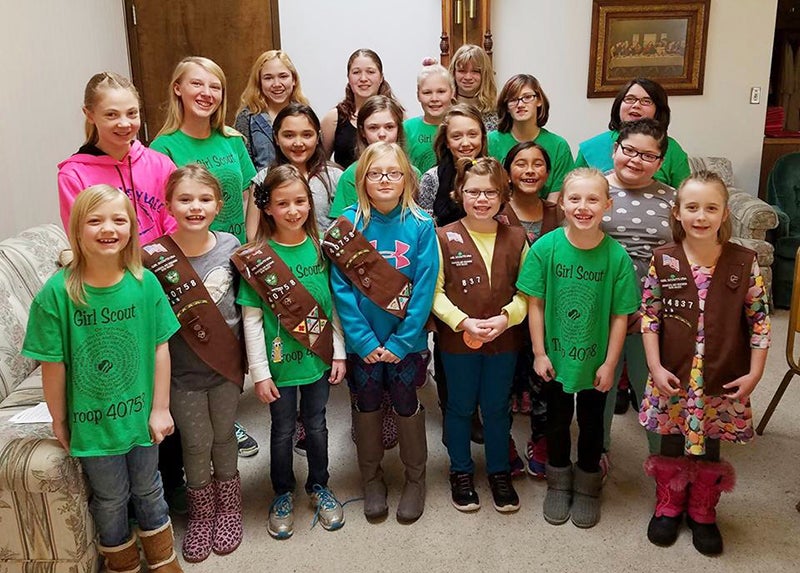 Girl Scouts from Freeborn Service Unit No. 420 will begin Girl Scout cookie sales on Feb. 11. Girls from the troop have had their business woman cookie training on Aug. 29, where they learned goal setting, decision making, money management, people skills and business ethics. Participants will be presented with a Girl Scout Cookie pin at the end of the sale for completing their training. - Provided