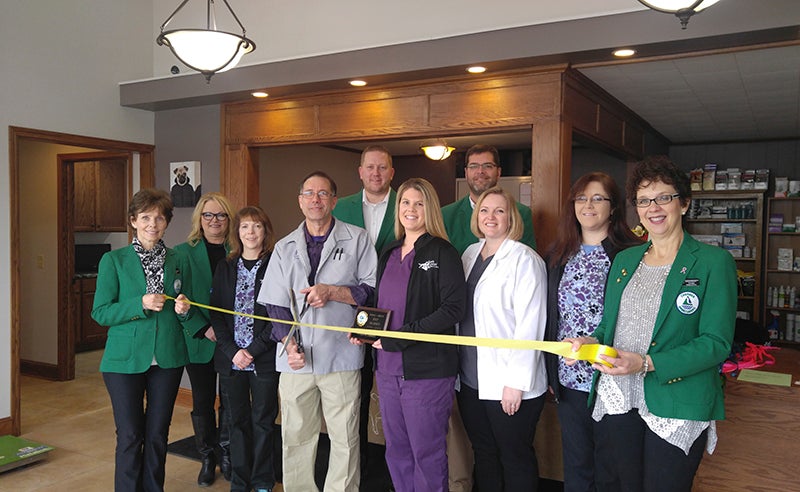 Albert Lea-Freeborn County Ambassadors welcome South Central Minnesota Score Group to its new location. - Provided